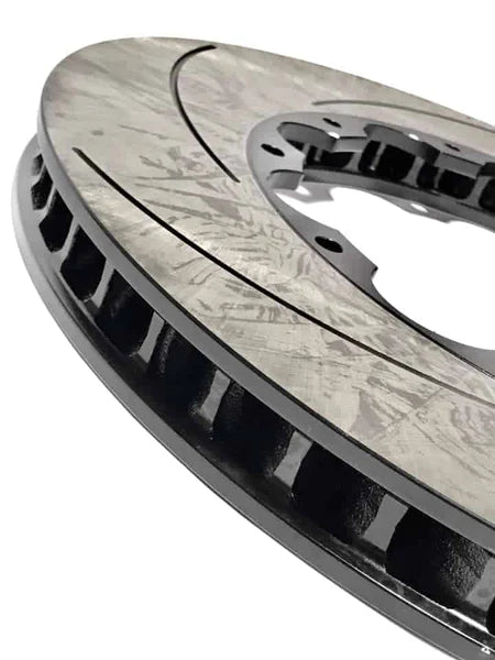 SBD NISSAN GTR R35 SLOTTED BRAKE ROTOR + PAD COMPLETE PACKAGE (2009-2011)