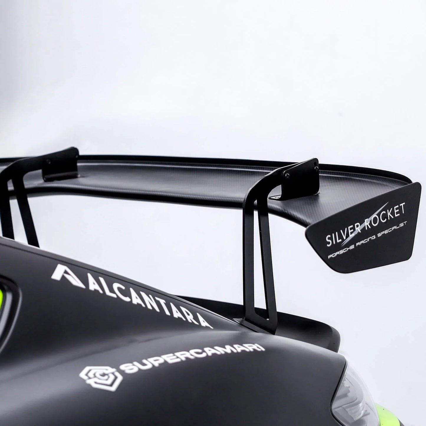 SR GT4 3-INCH SWAN NECK WING RISER - OEM 2017 ALUMINIUM [PORSCHE 718 GT4 / 981 GT4]