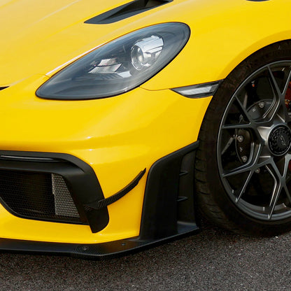 SR DRY CARBON FIBER CLUBSPORT DIVE PLANE & LOWER SIDE SPOILER PACK [PORSCHE 718 GT4/RS/Clubsport]