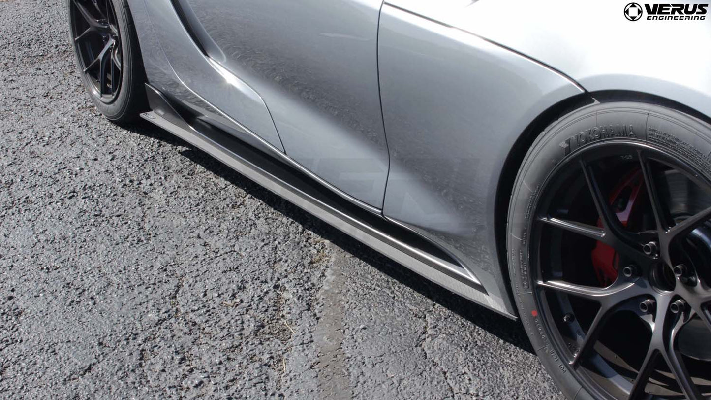 Carbon Polyweave Side Splitter Kit - Mk5 Toyota Supra