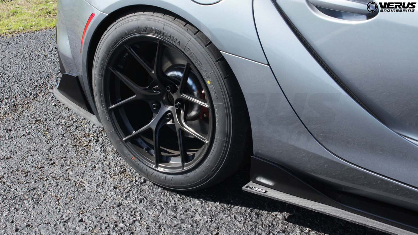 Carbon Polyweave Side Splitter Kit - Mk5 Toyota Supra