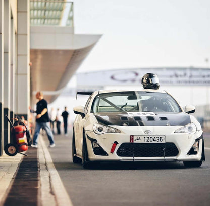 Carbon Polyweave Adjustable Front Splitter - BRZ/FRS/GT86