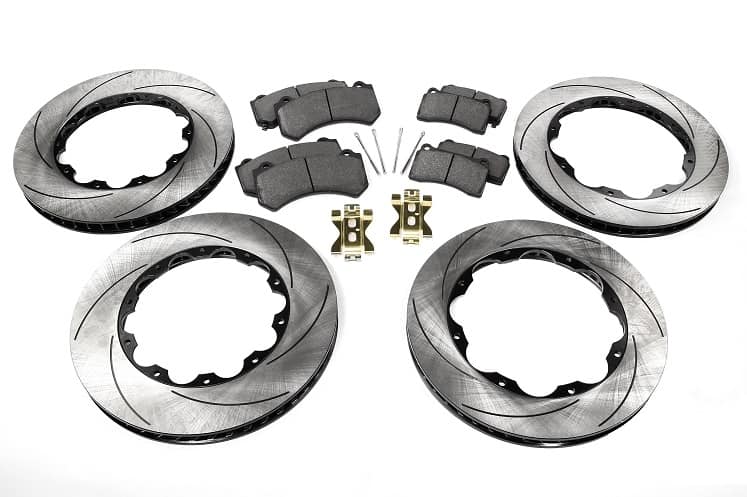 SBD NISSAN GTR R35 SLOTTED BRAKE ROTOR + PAD COMPLETE PACKAGE (2009-2011)