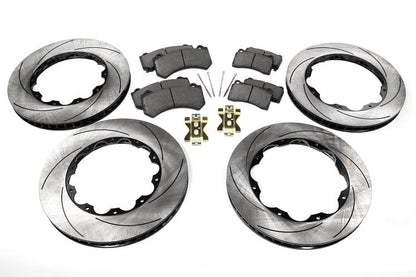 SBD NISSAN GTR R35 SLOTTED BRAKE ROTOR + PAD COMPLETE PACKAGE (2009-2011)