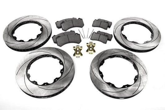 SBD NISSAN GTR R35 SLOTTED BRAKE ROTOR + PAD COMPLETE PACKAGE (2009-2011)
