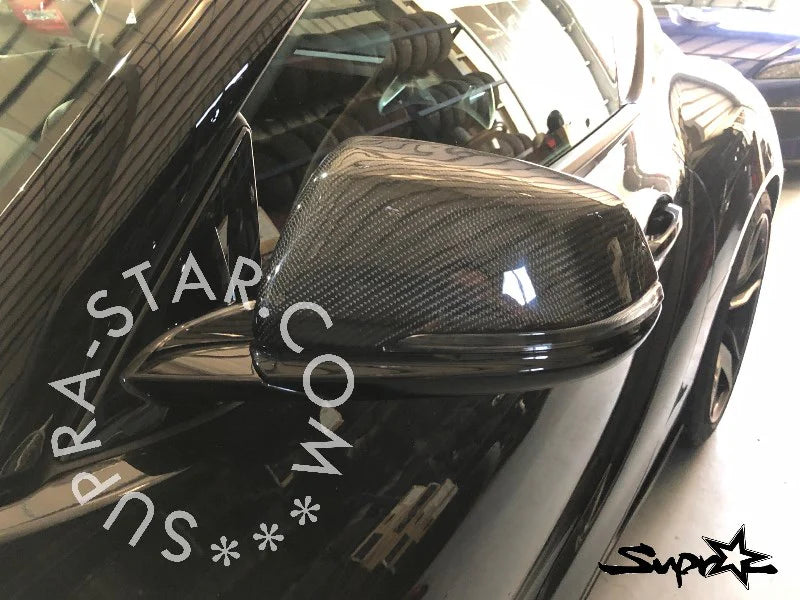 TMS Toyota Supra MKV A90 A91 Carbon Mirror Caps (Replacements)