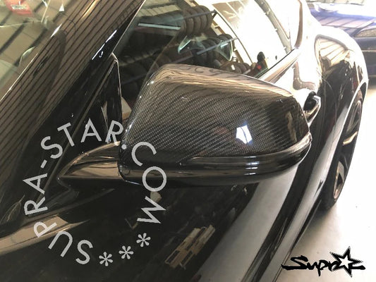 TMS Toyota Supra MKV A90 A91 Carbon Mirror Caps (Replacements)