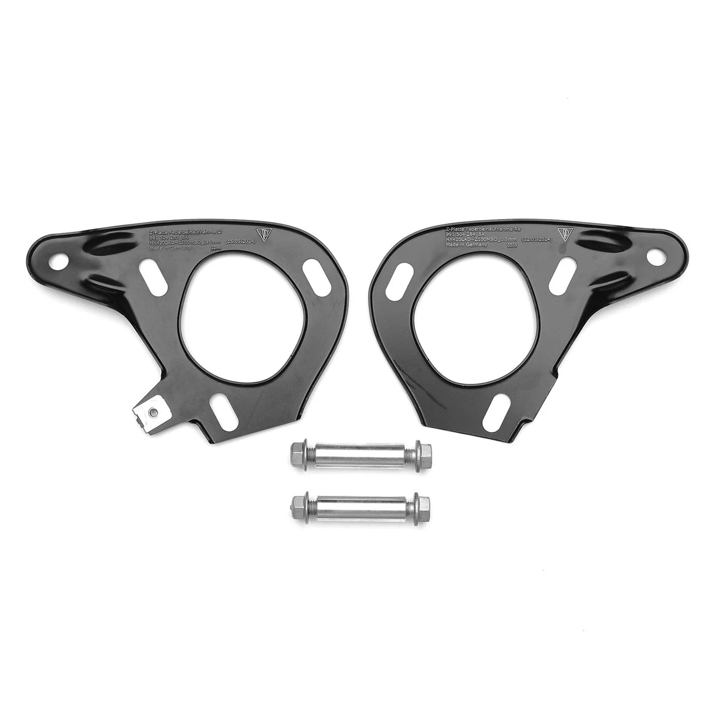 SR CUSTOMIZED PORSCHE MOTORSPORT STRUT TOWER REINFORCEMENT PLATES - 981504283_8A & 991504284_8A [PORSCHE 718 / 981 / 991]