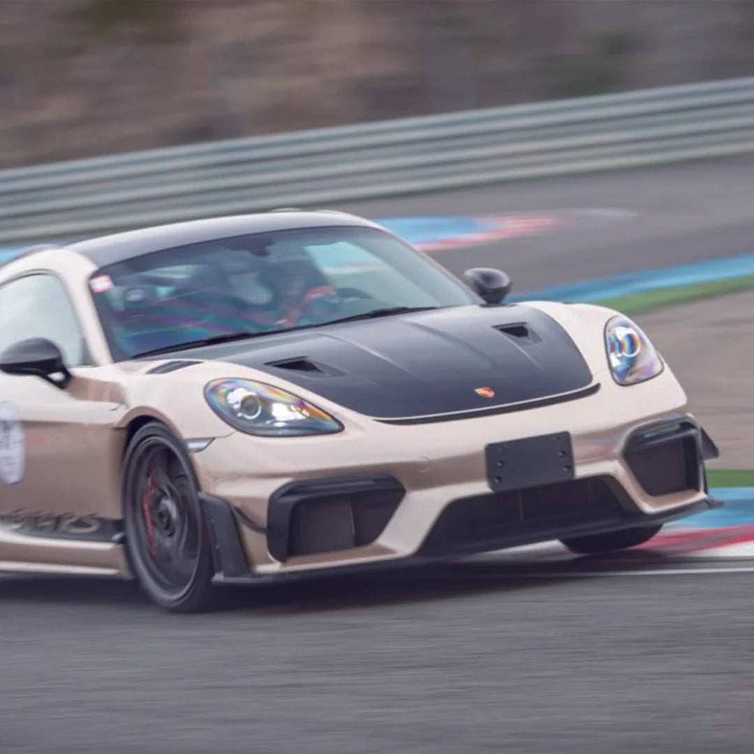SR DRY CARBON FIBER LOWER SIDE SPOILER [PORSCHE 718 GT4/RS/Clubsport]