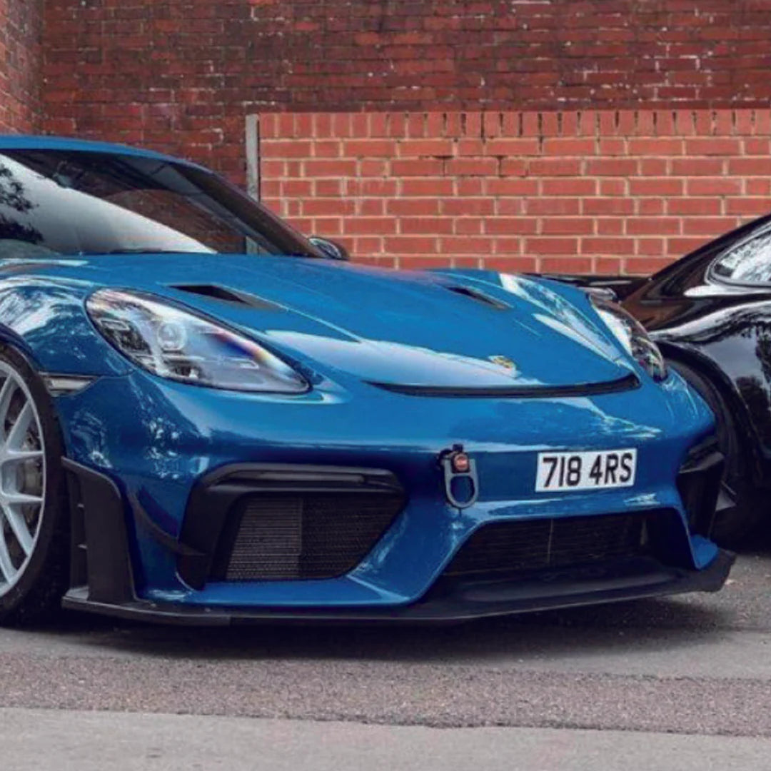 SR DRY CARBON FIBER LOWER SIDE SPOILER [PORSCHE 718 GT4/RS/Clubsport]