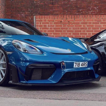 SR DRY CARBON FIBER LOWER SIDE SPOILER [PORSCHE 718 GT4/RS/Clubsport]