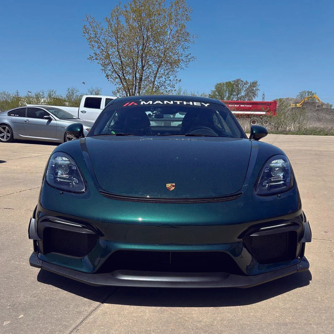 SR DRY CARBON FIBER LOWER SIDE SPOILER [PORSCHE 718 GT4/RS/Clubsport]