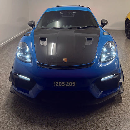 SR DRY CARBON FIBER LOWER SIDE SPOILER [PORSCHE 718 GT4/RS/Clubsport]