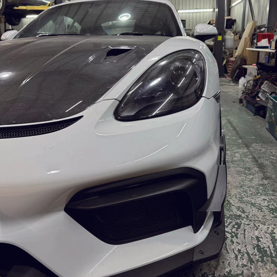 SR DRY CARBON FIBER LOWER SIDE SPOILER [PORSCHE 718 GT4/RS/Clubsport]