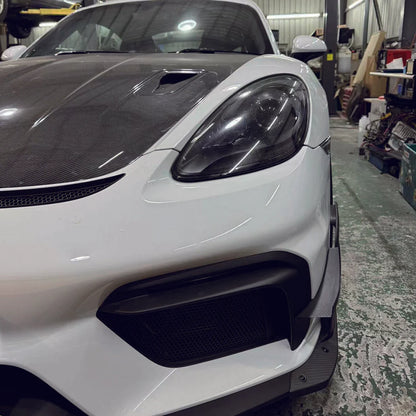 SR DRY CARBON FIBER LOWER SIDE SPOILER [PORSCHE 718 GT4/RS/Clubsport]