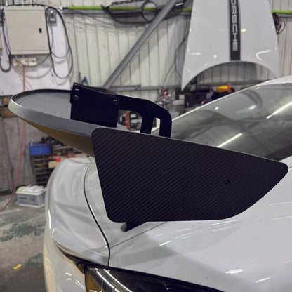 SR GT4 3-INCH SWAN NECK WING RISER - OEM 2017 ALUMINIUM [PORSCHE 718 GT4 / 981 GT4]